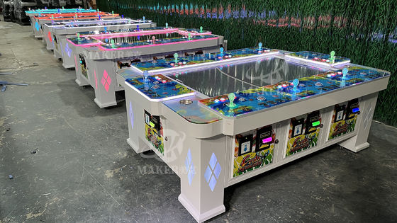 Stable Multiscene Fish Table Gambling Game 55 Inch 8 Players For Amusement
