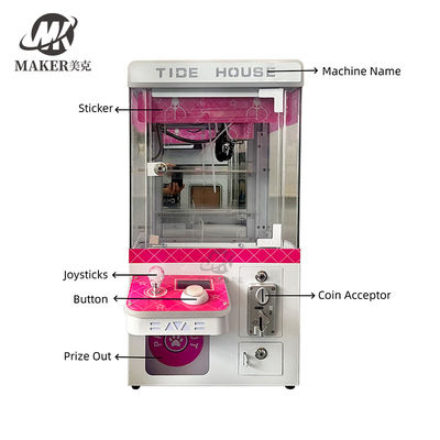Maker Factory Wholesale Mini Maquinas De La Garra Coin Operated Mini Claw Machine Mini Doll Machine