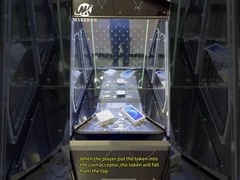 تصميم جديد للاعب واحد آلة دفع العملة الزجاجية المزخرفة آلة دفع العملة